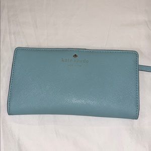 Kate spade blue bifold wallet
